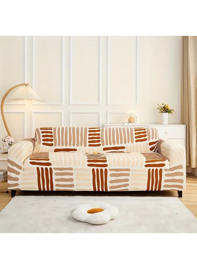 Milan Stripes 2 Seater Sofa Slipcover Anti Slip Dustproof Furniture Protector Machine Washable - Image 5